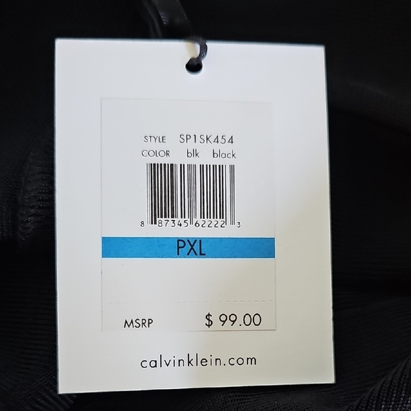Calvin Klein NWT PXL Black Bodycon Bandage Knee-Length Pencil Skirt for Work - Picture 7 of 8
